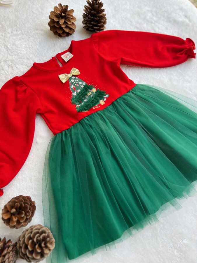 Τούλινο χριστουγεννιάτικο φορεματάκι με δέντρο