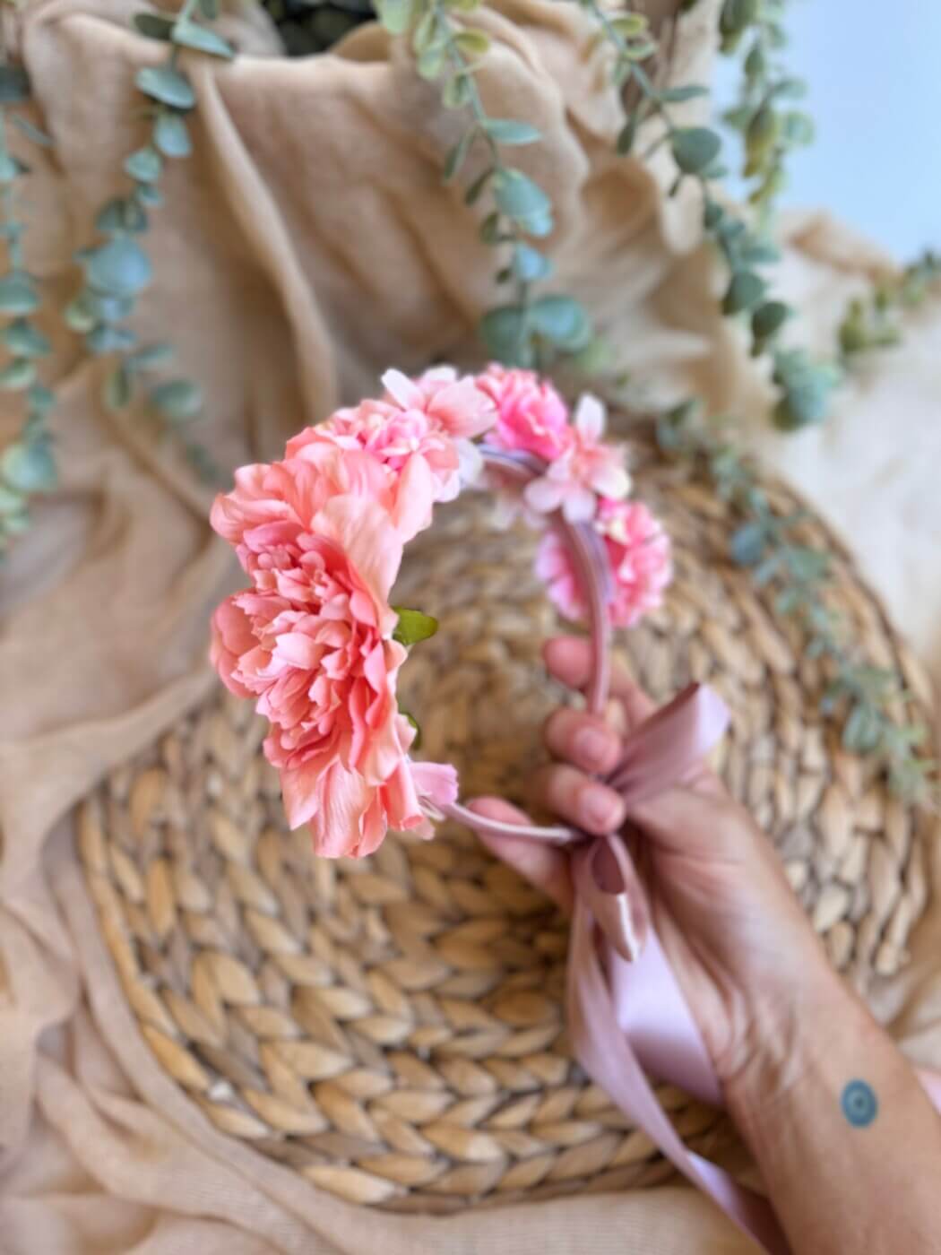 “Jessica” χειροποίητη Flower Crown