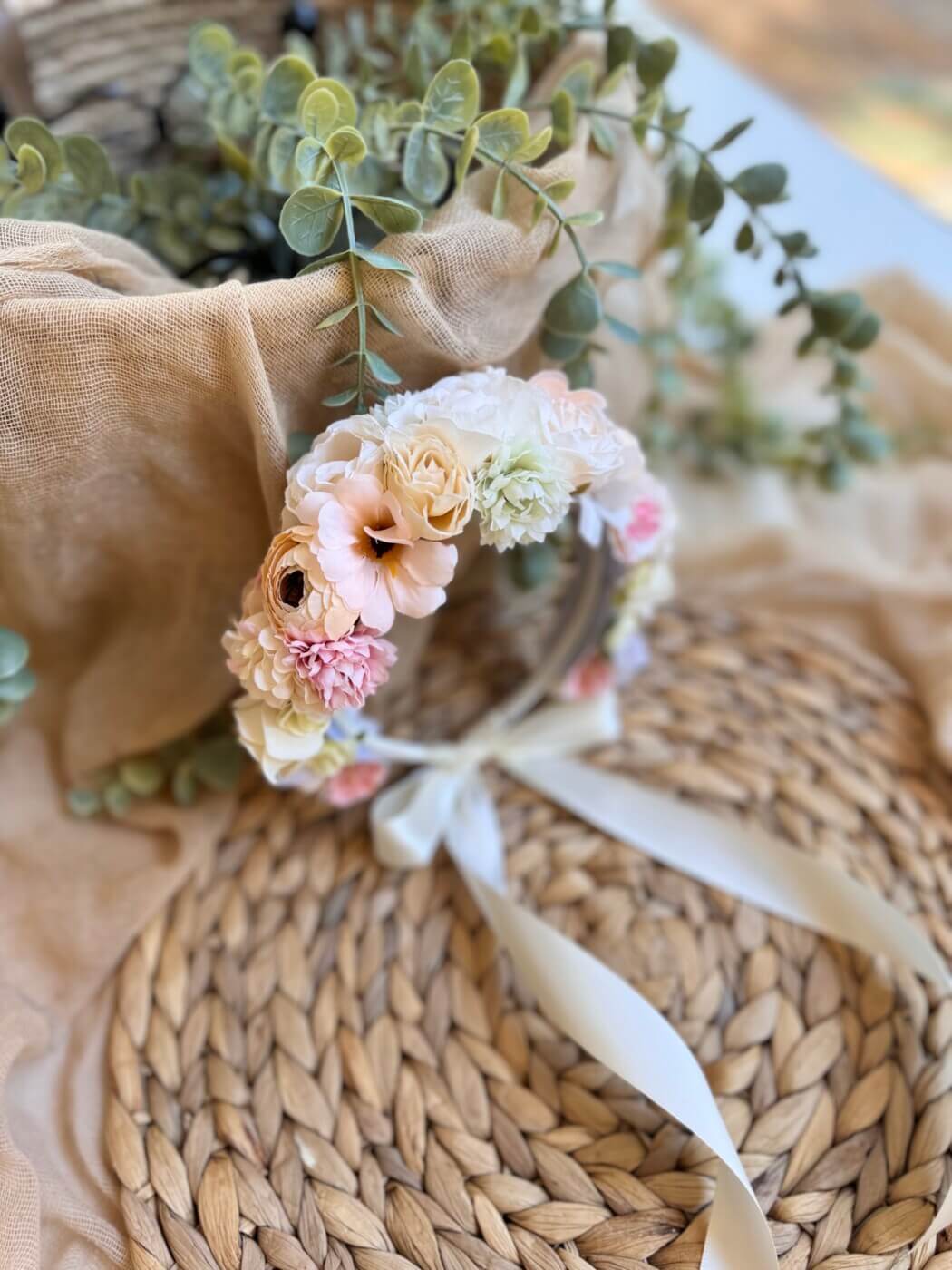“Chelsie” χειροποίητη Flower Crown