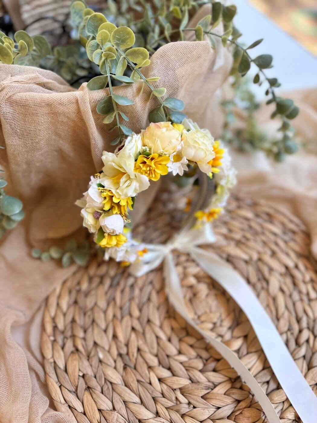 “Iliana” χειροποίητη Flower Crown