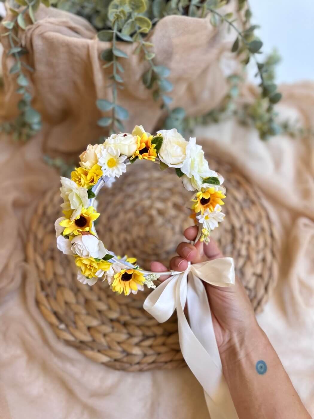 “Iliana” χειροποίητη Flower Crown