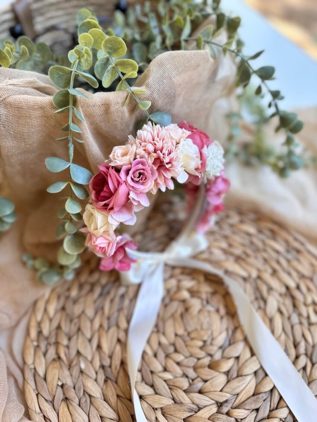 “Rosanne” χειροποίητη Flower Crown
