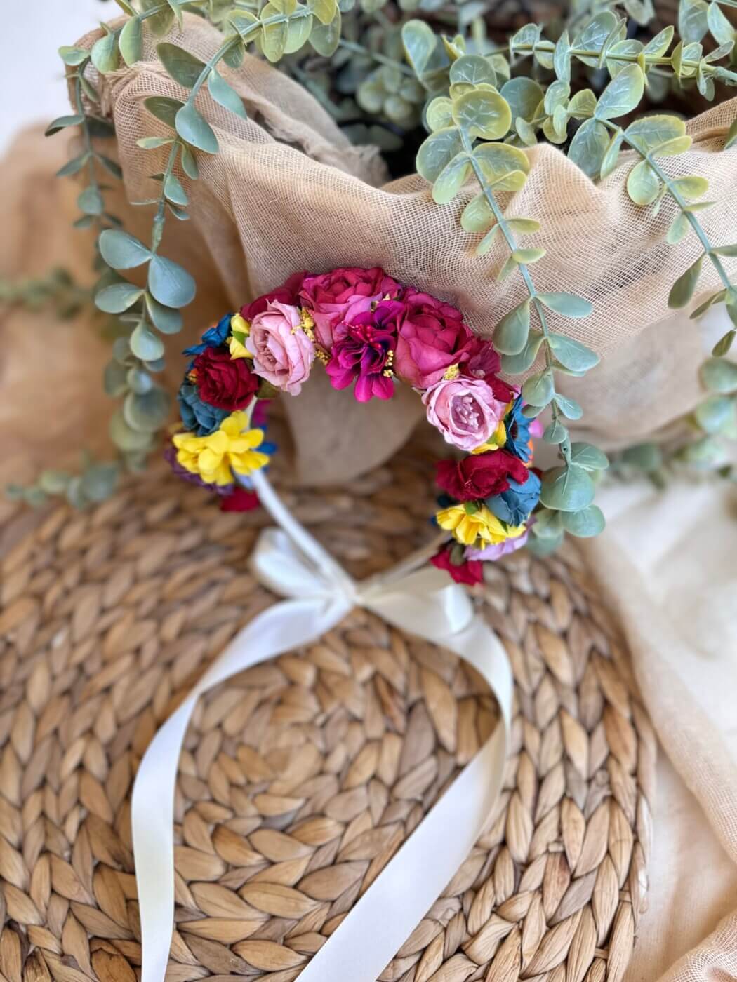 “Frida” χειροποίητη Flower Crown