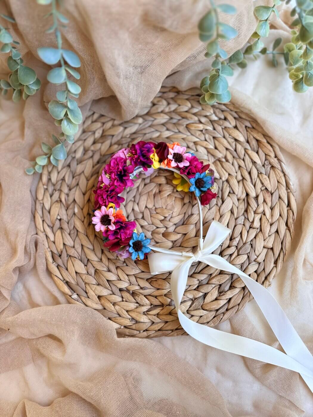 “Frida” χειροποίητη Flower Crown