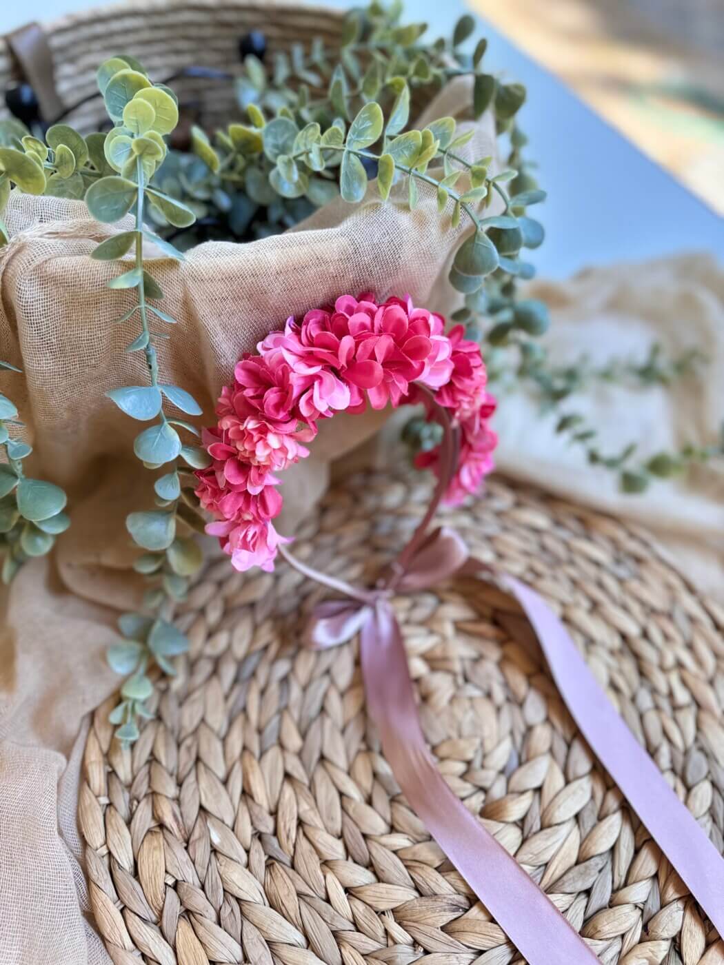 “Rosa” χειροποίητη Flower Crown