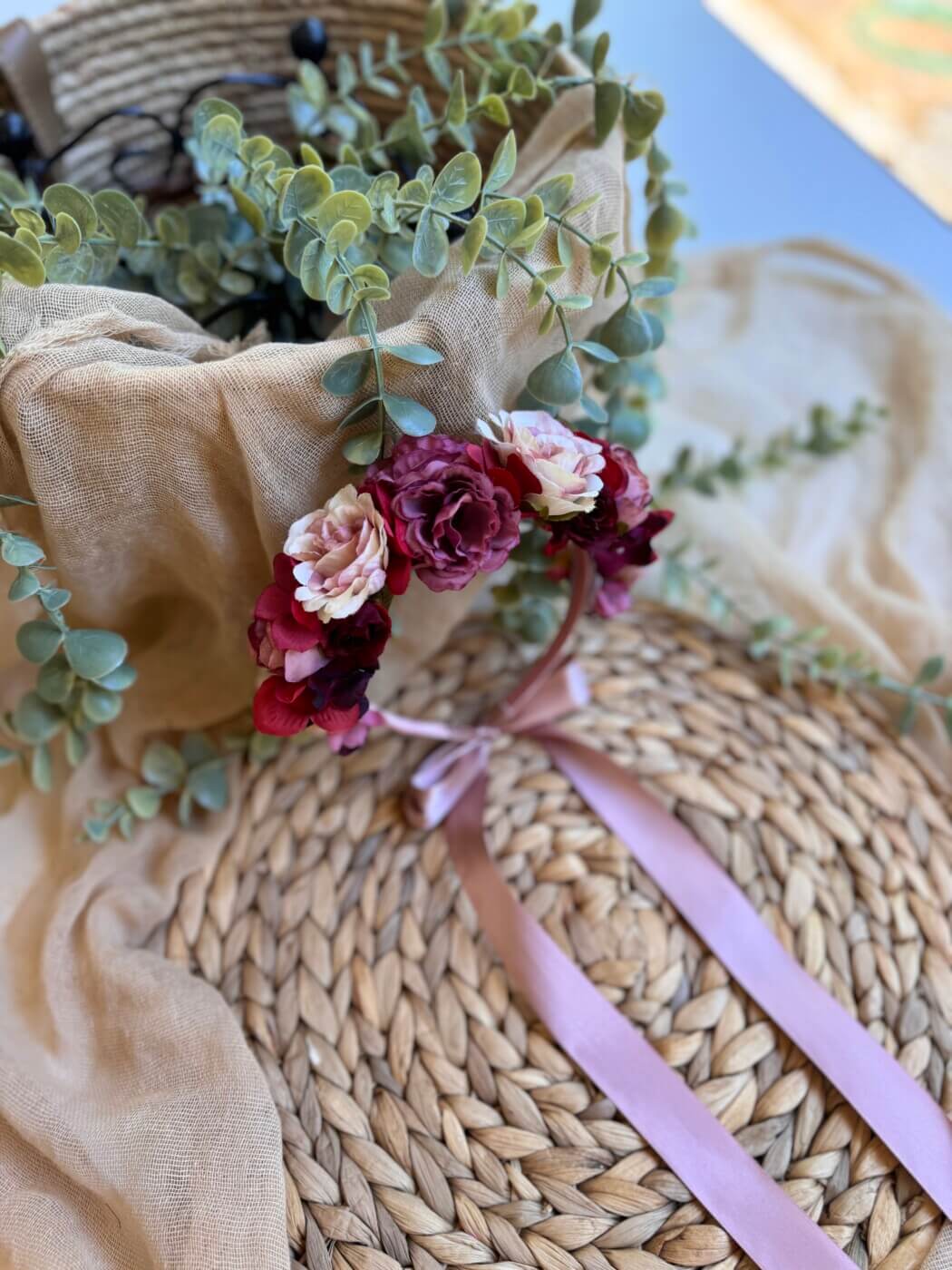 “Seraphine” χειροποίητη Flower Crown