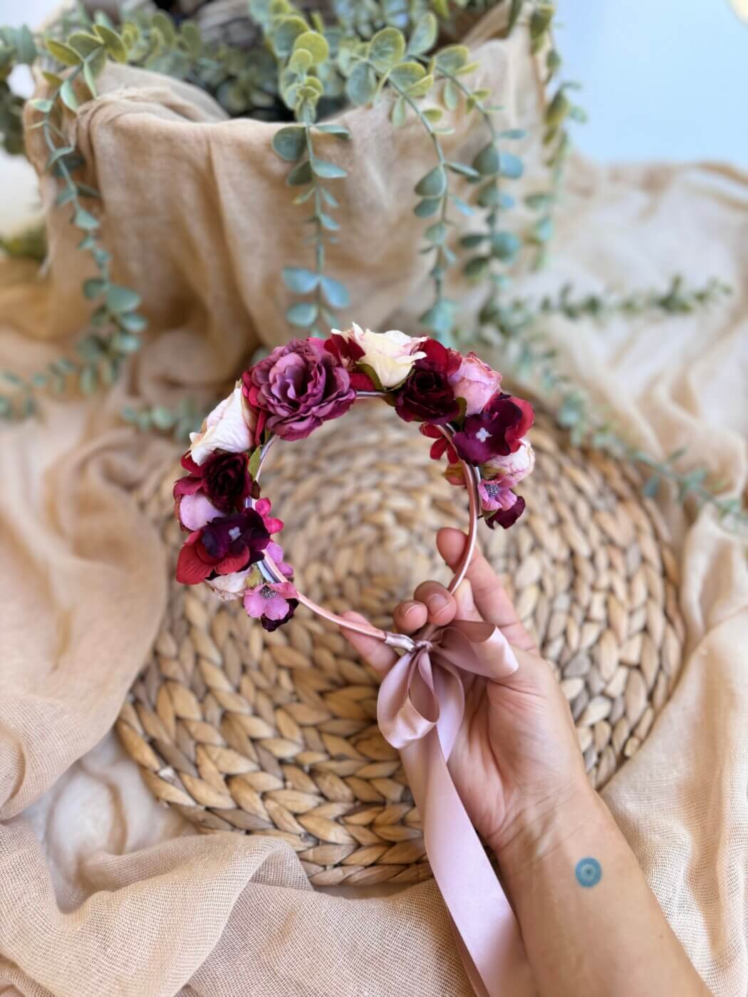 “Seraphine” χειροποίητη Flower Crown