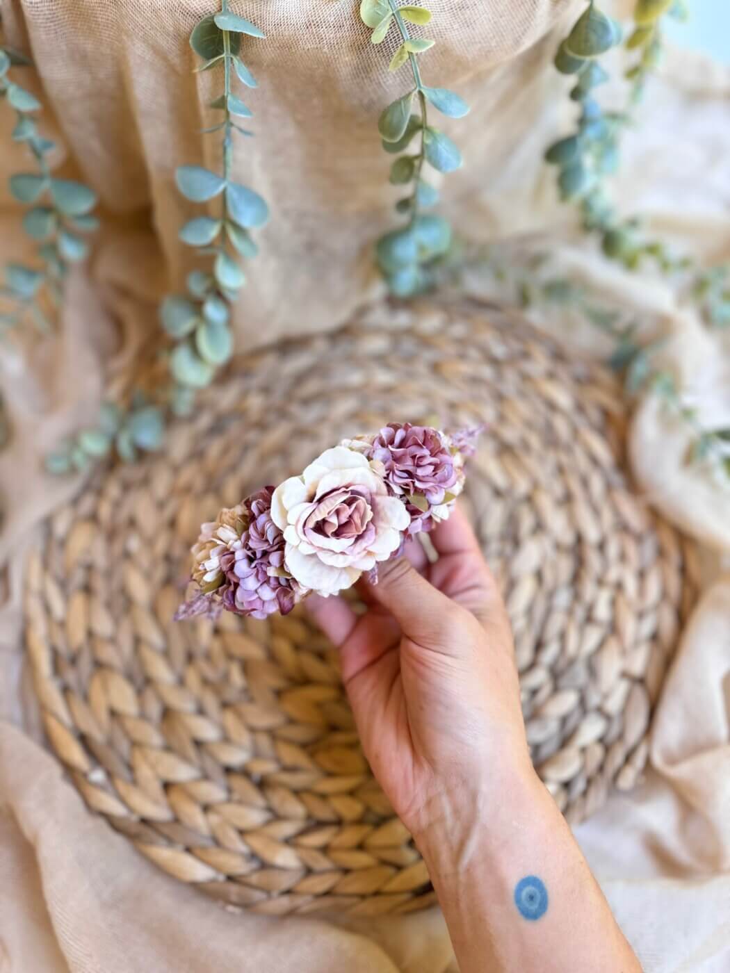 “Carmen” χειροποίητο Flower Clip