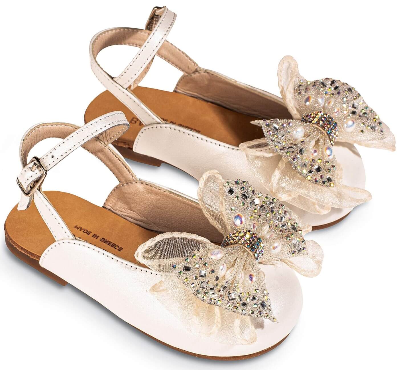 Βαπτιστικά παπούτσια κορίτσι BABYWALKER BW4828 εκρού