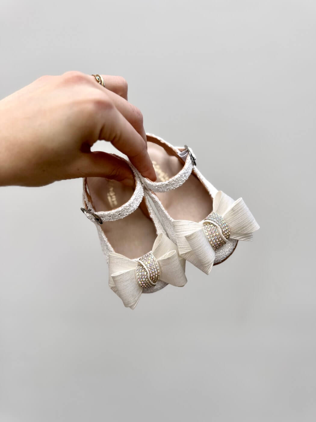 Βαπτιστικά παπούτσια για κορίτσι GORGINO 2381-3 λευκό