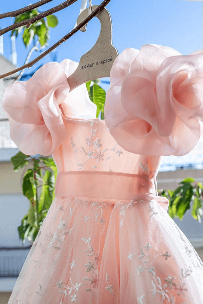 Βαπτιστικό φόρεμα ΡΟΥΜΠΙΝΗ ροζ